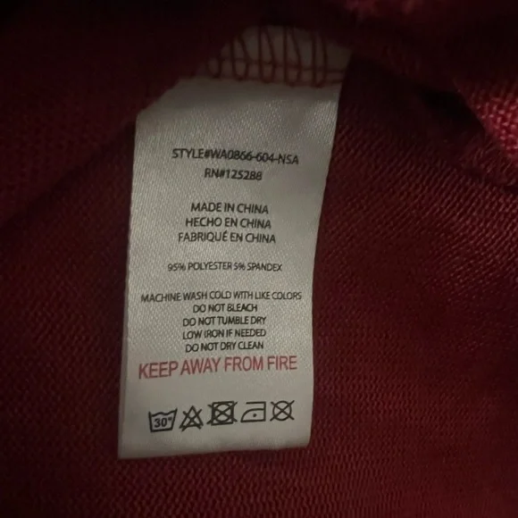 Rae Dunn |Festive Holiday Sweater|Red Jingle Bells Sweatshirt|Size Medium|EUC - Picture 7 of 7